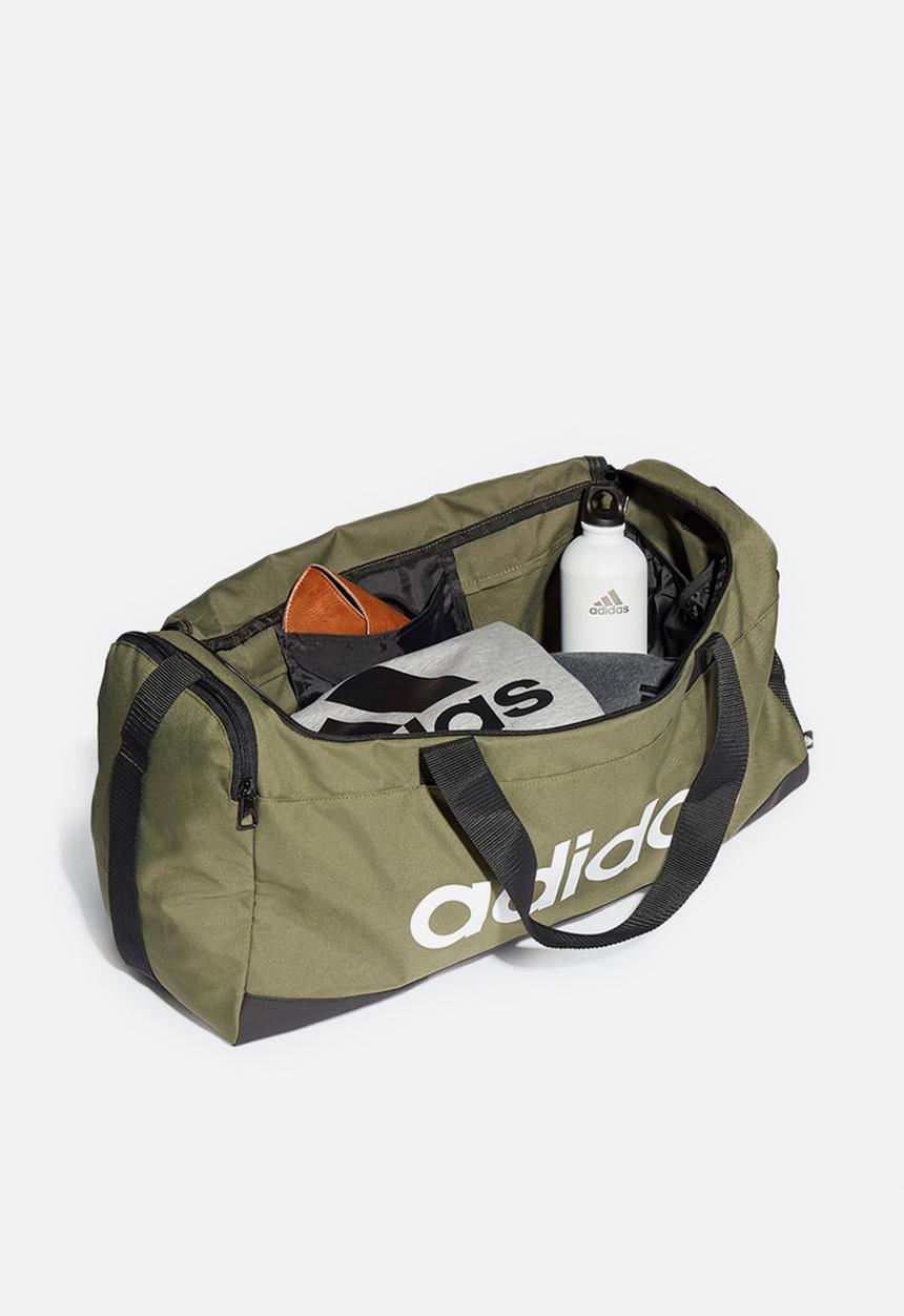 adidas Performance - Linear duffel m - focus olive black/white