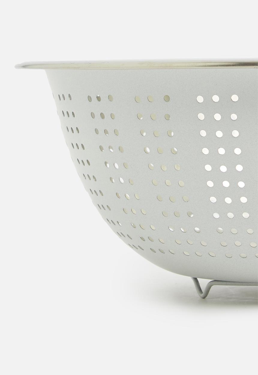 Excellent Houseware - Stainless steel colander - cream