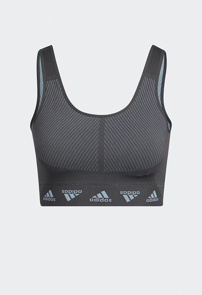 adidas Performance - Aeroknit bra - maggre & carbon
