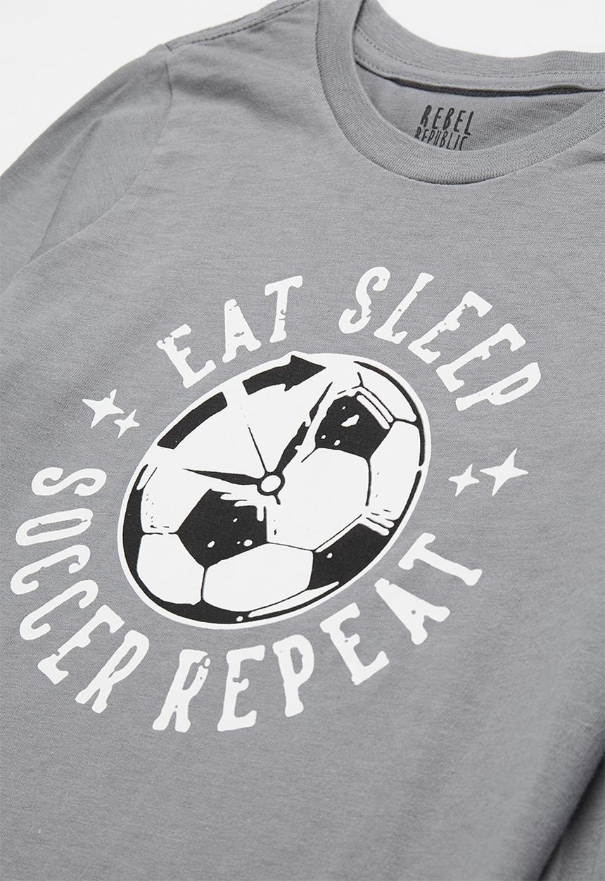 Rebel Republic - Top & pants pj set - grey