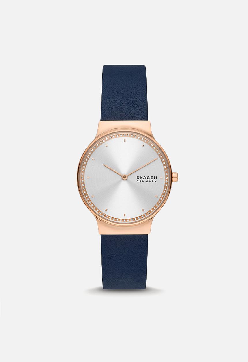 Skagen - Freja - rose gold & navy