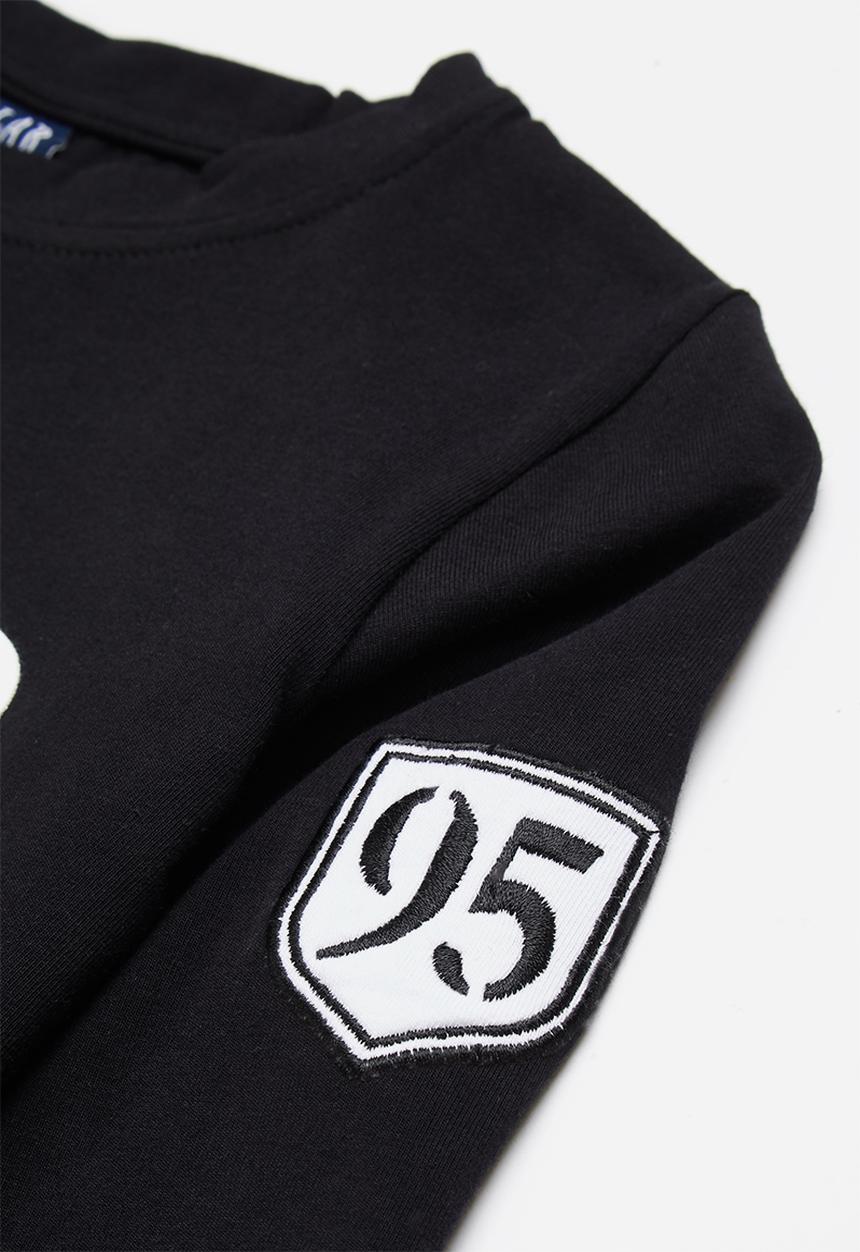 LAB - Long sleeve printed tee - black