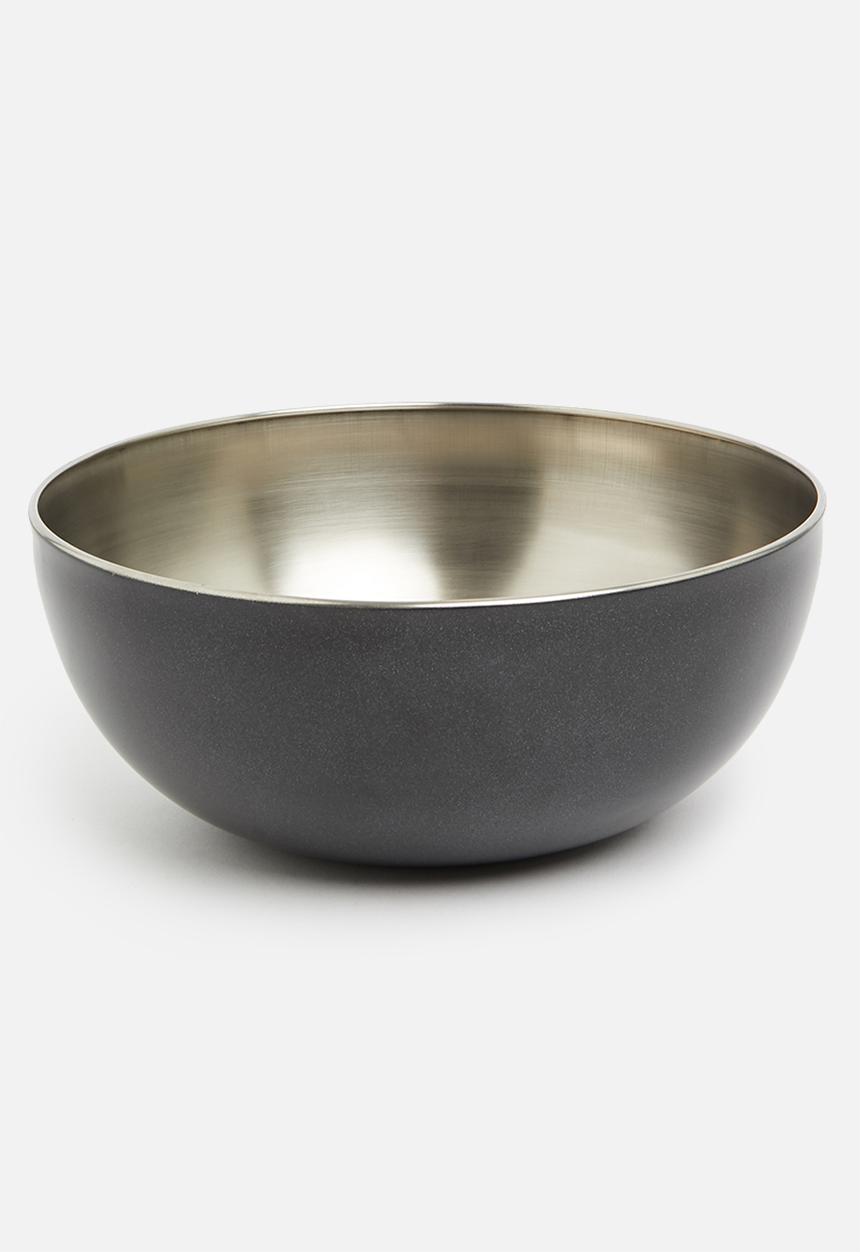 Excellent Houseware - Stainless steel bowl - antracite