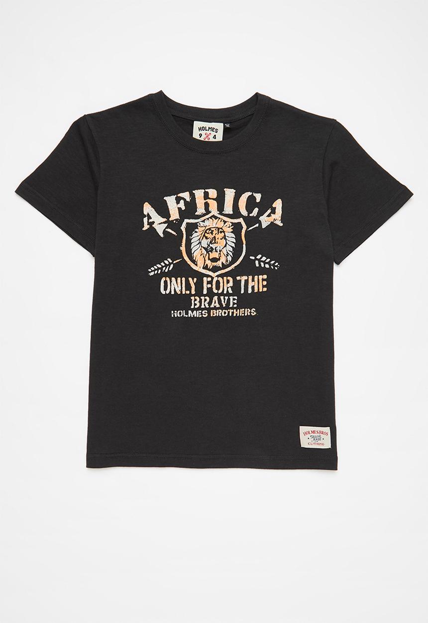 Holmes Bro's - Boys africa brave tee- black