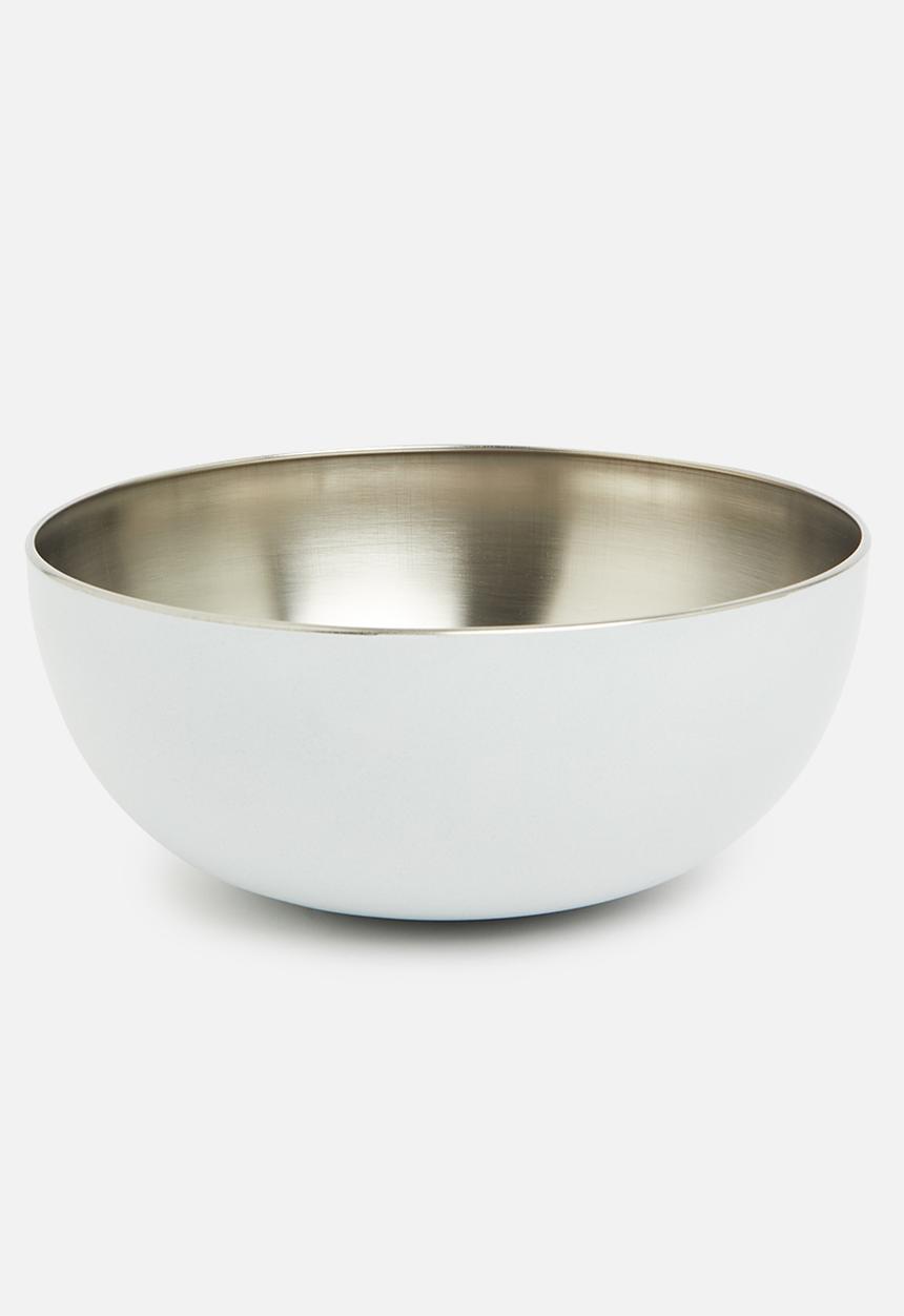 Excellent Houseware - Stainless steel bowl - cream white