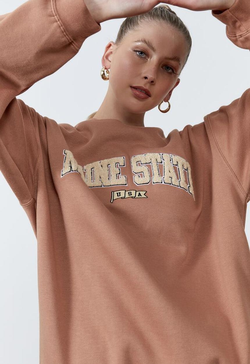 Factorie - Os graphic crew - terracotta/maine state