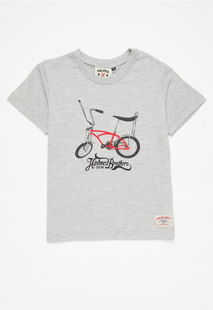 Holmes Bro's - Boys chopper tee - dirty grey melange