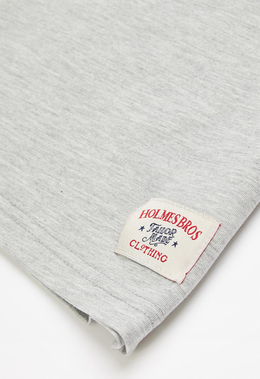 Holmes Bro's - Boys chopper tee - dirty grey melange
