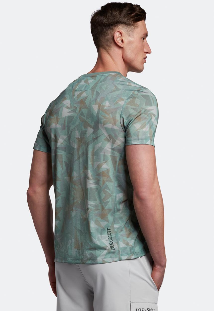Lyle & Scott - Hiker tee - cactus green print