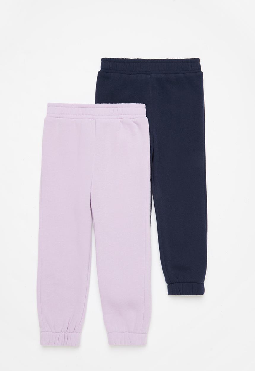 Superbalist Kids - 2 Pack joggers - navy/lilac