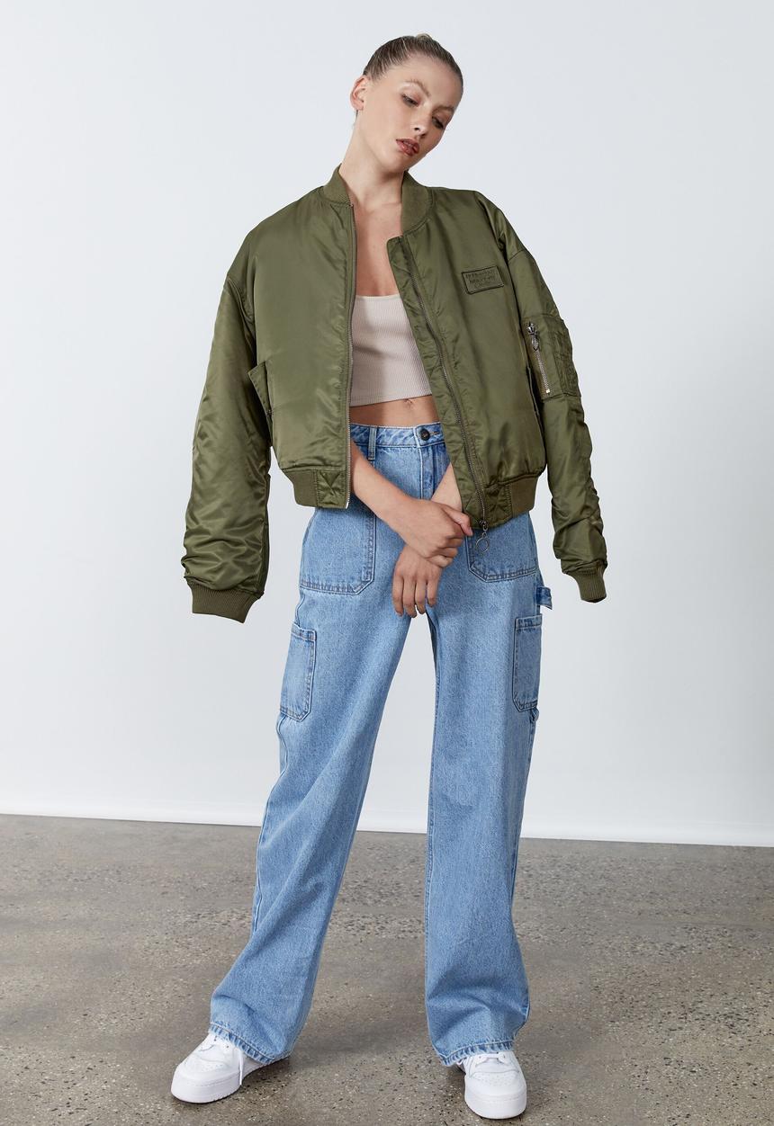 Factorie - Ma1 bomber jacket - olive night/homecourt