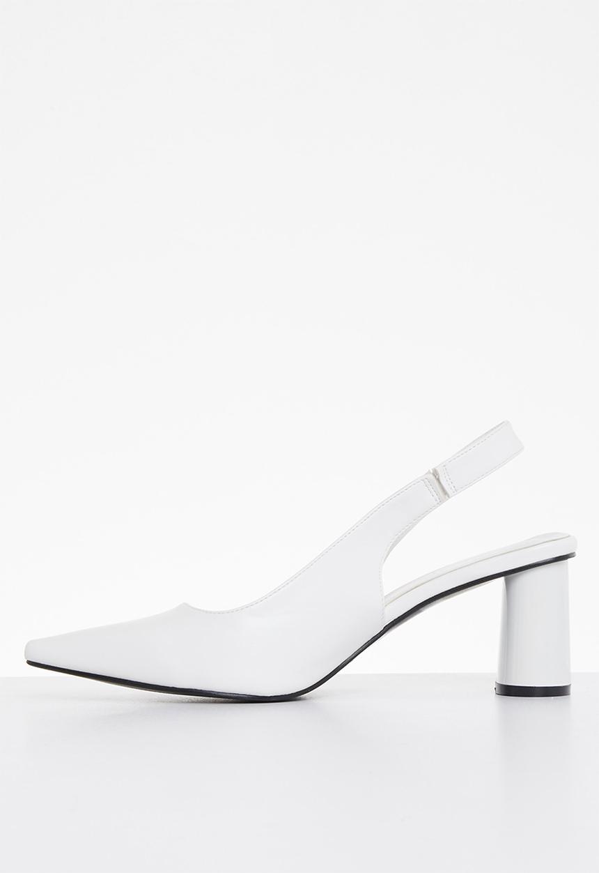 Superbalist - Lisa closed block heel - white