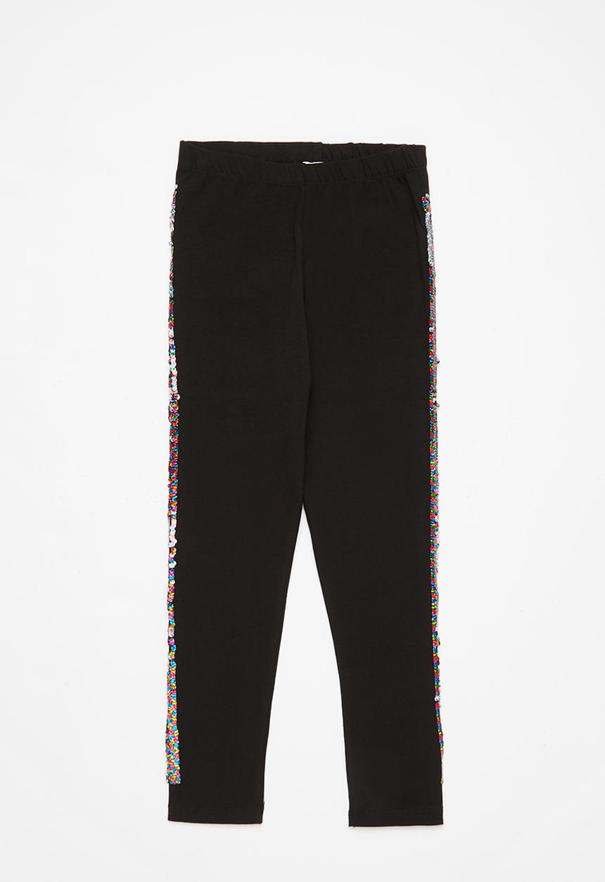 Koton Kids - Side-tape leggings - black