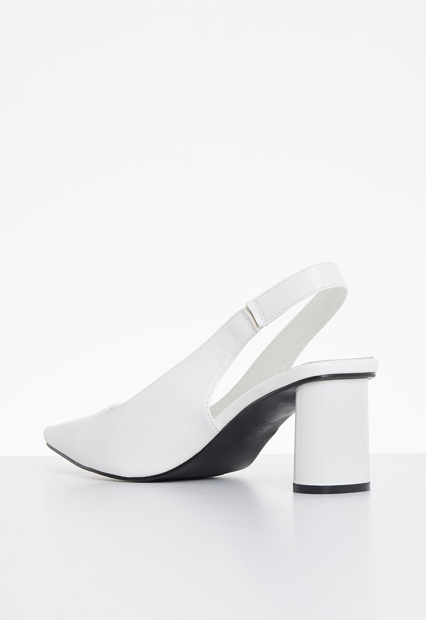 Superbalist - Lisa closed block heel - white