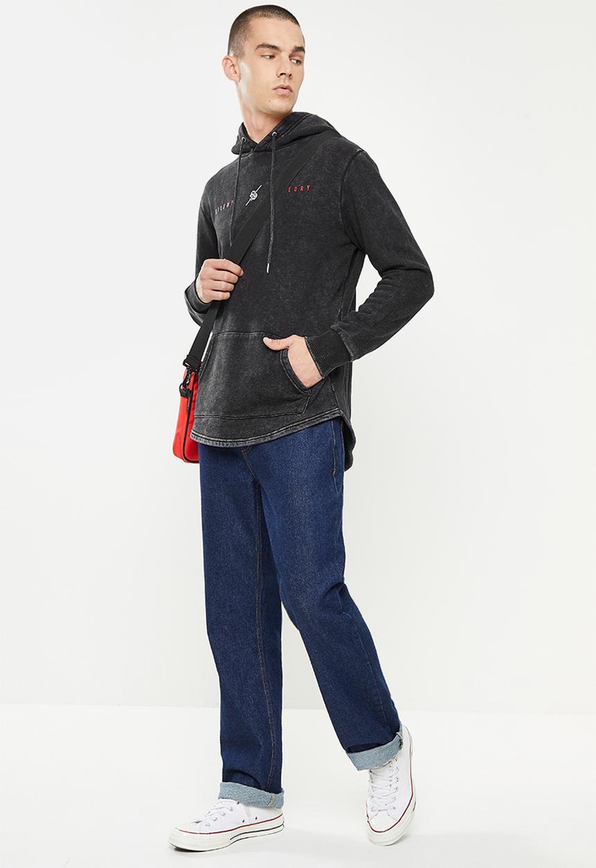 Silent Theory - Second to none hoodie - washed black