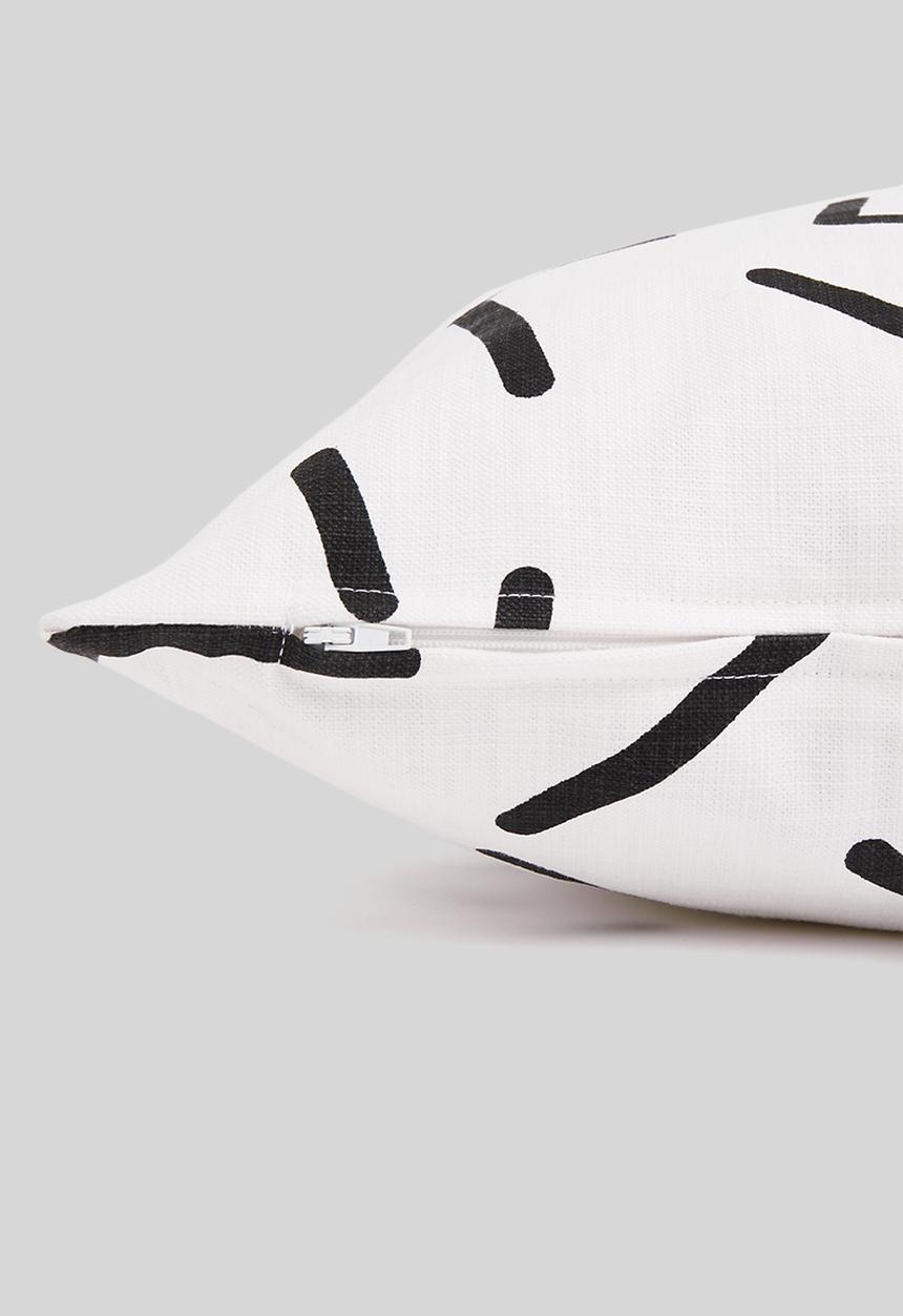 Sixth Floor - Memphis kids cushion cover- black & white