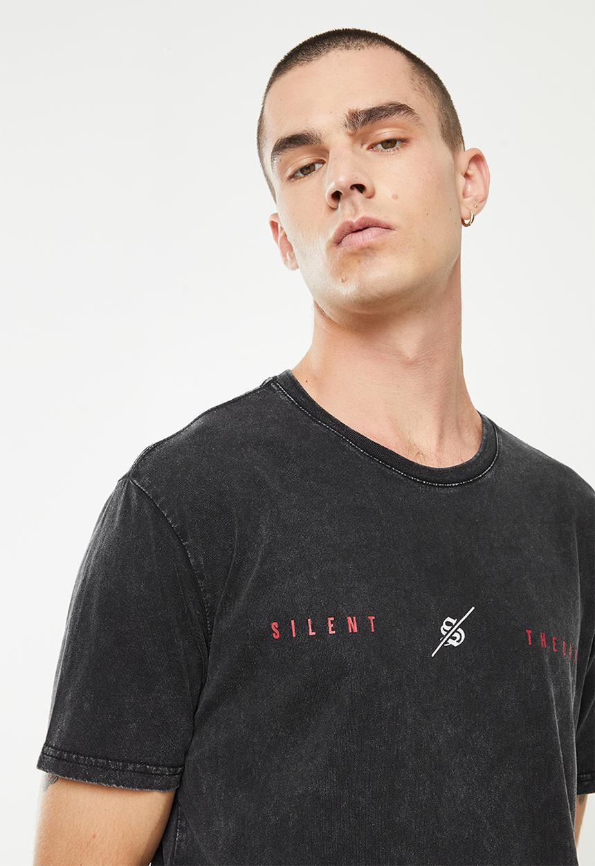 Silent Theory - Second to none tee - washed black