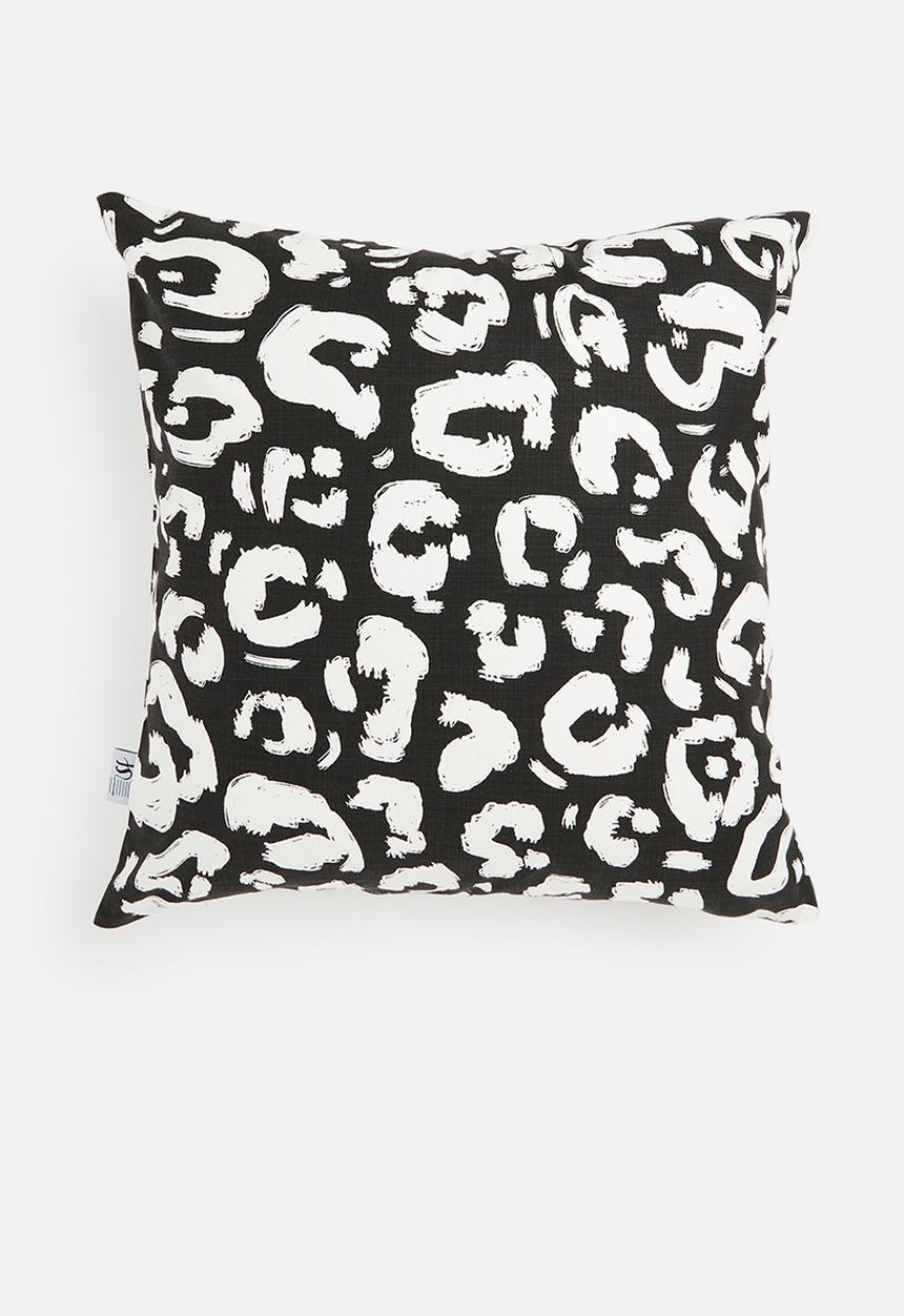 Sixth Floor - Wild & free cushion cover - black & cream