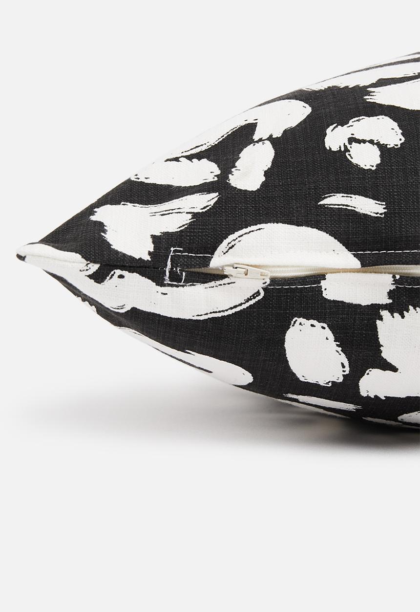 Sixth Floor - Wild & free cushion cover - black & cream