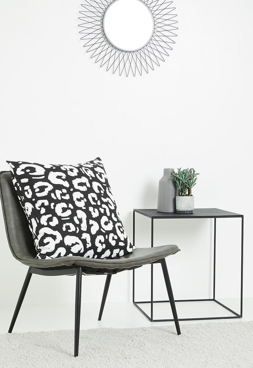 Sixth Floor - Wild & free cushion cover - black & cream