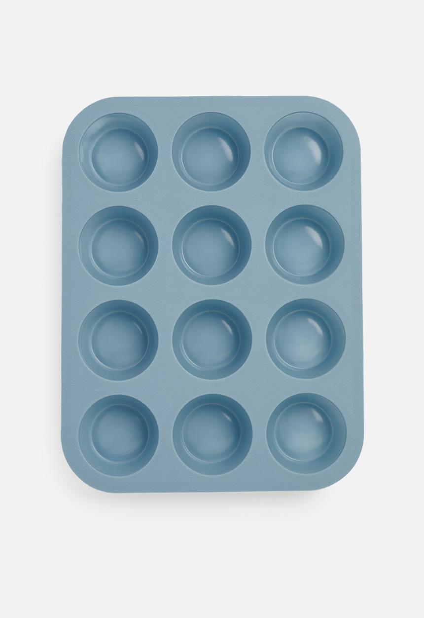 Excellent Houseware - Silicone muffin form - blue