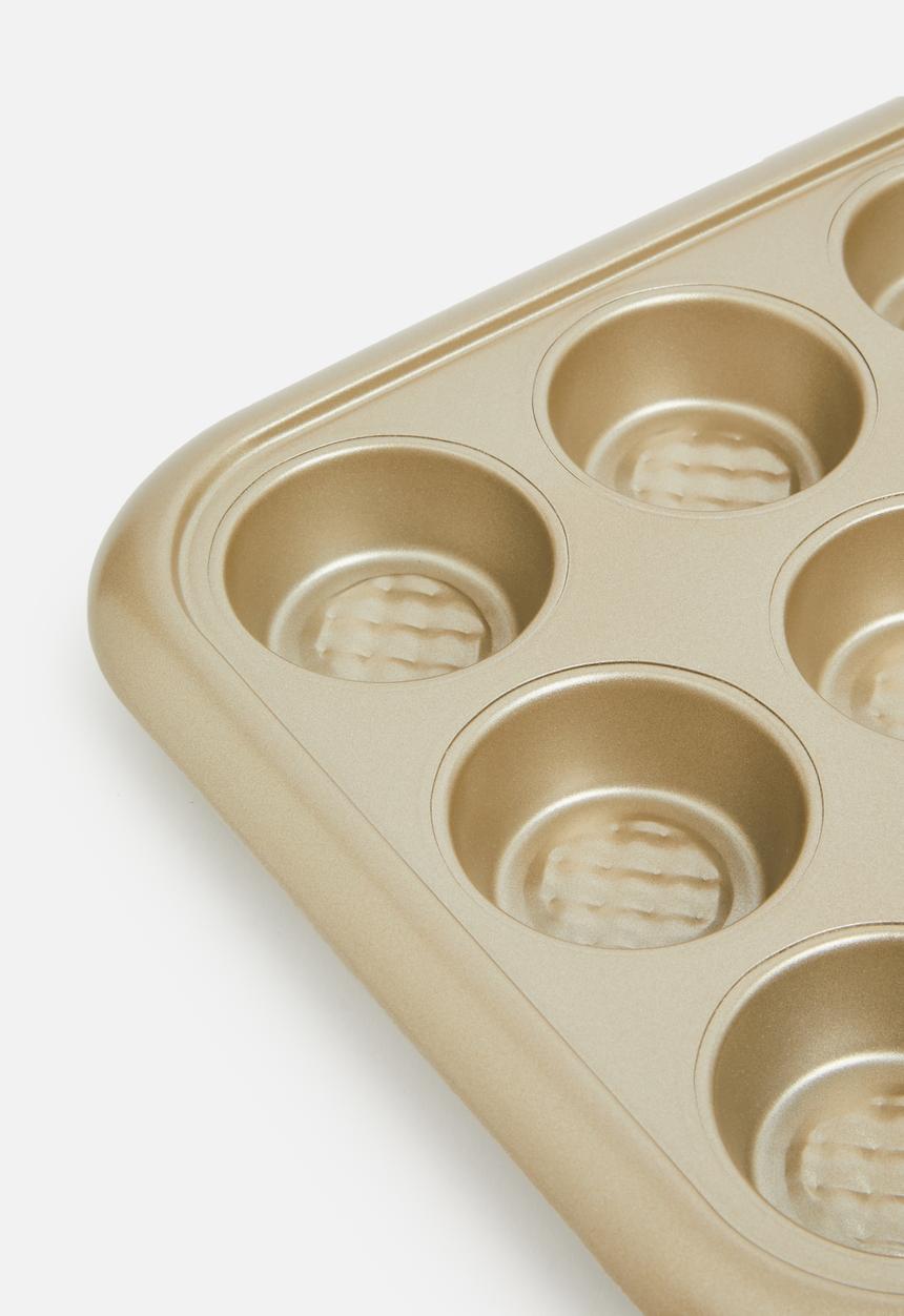 Excellent Houseware - Muffin baking tin - Champagne
