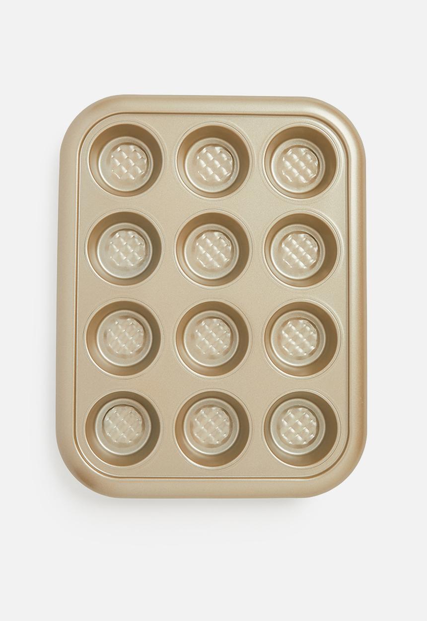 Excellent Houseware - Muffin baking tin - Champagne