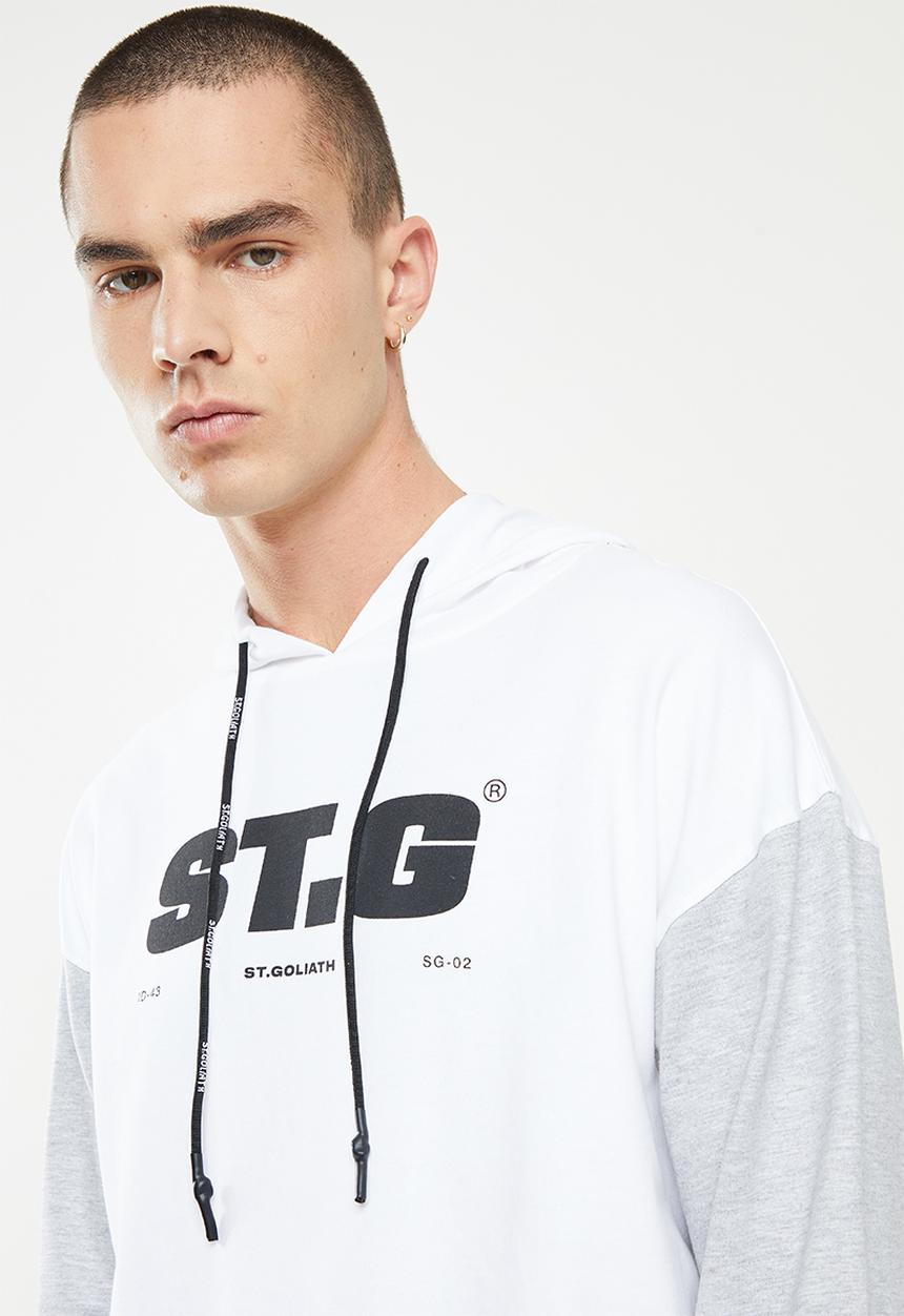 St. Goliath - Make it count hoody - white
