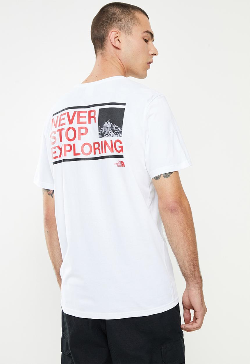The North Face - M explore short sleeve T-shirt - white