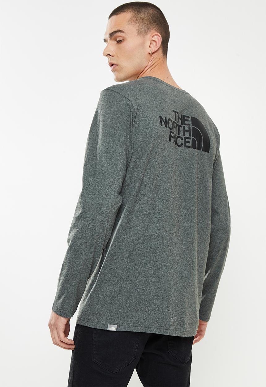 The North Face - M l/s easy tee  - grey melange