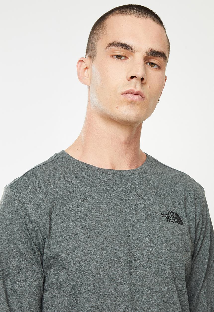 The North Face - M l/s easy tee  - grey melange