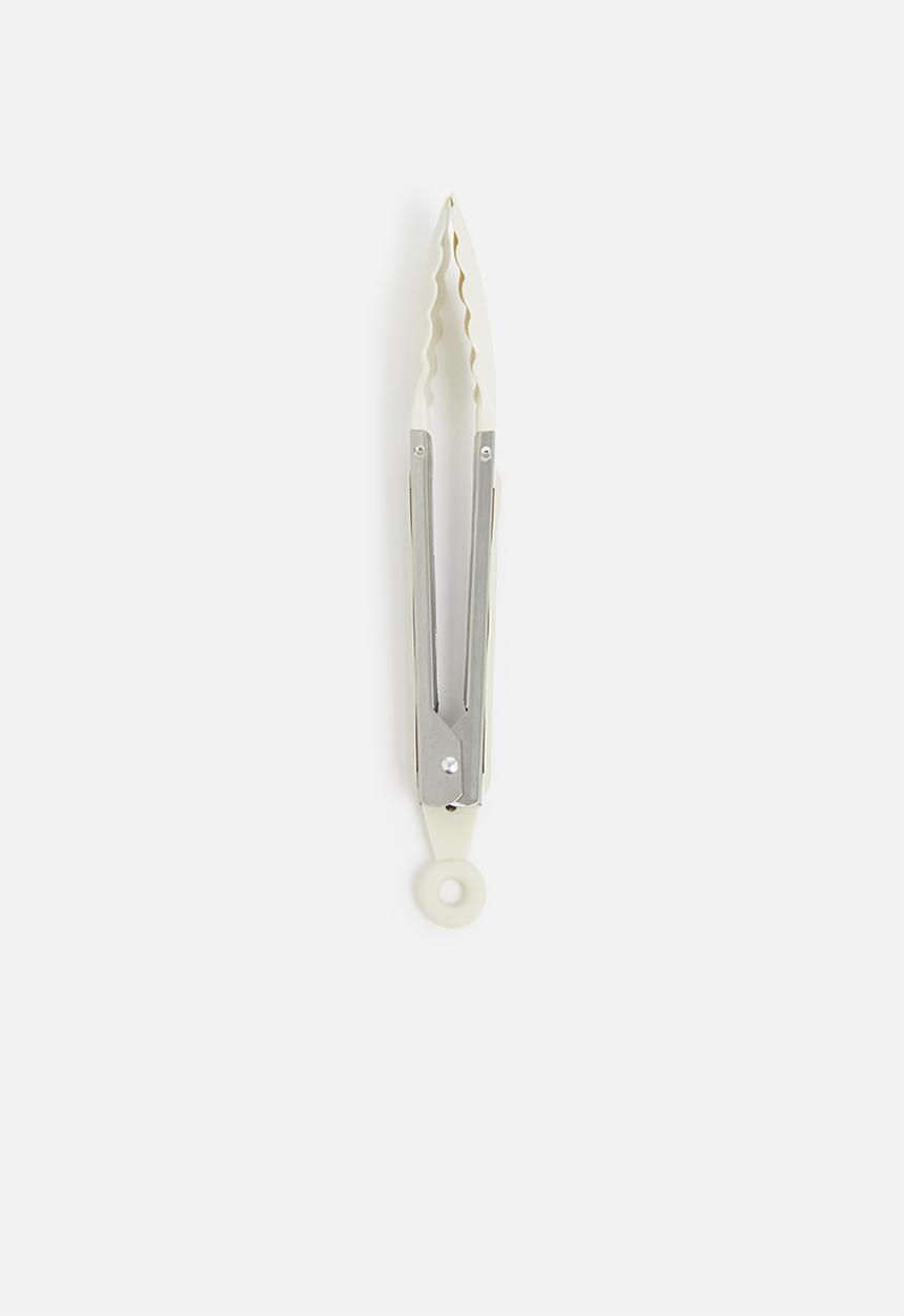 Excellent Houseware - Stainless steel tongs - cream