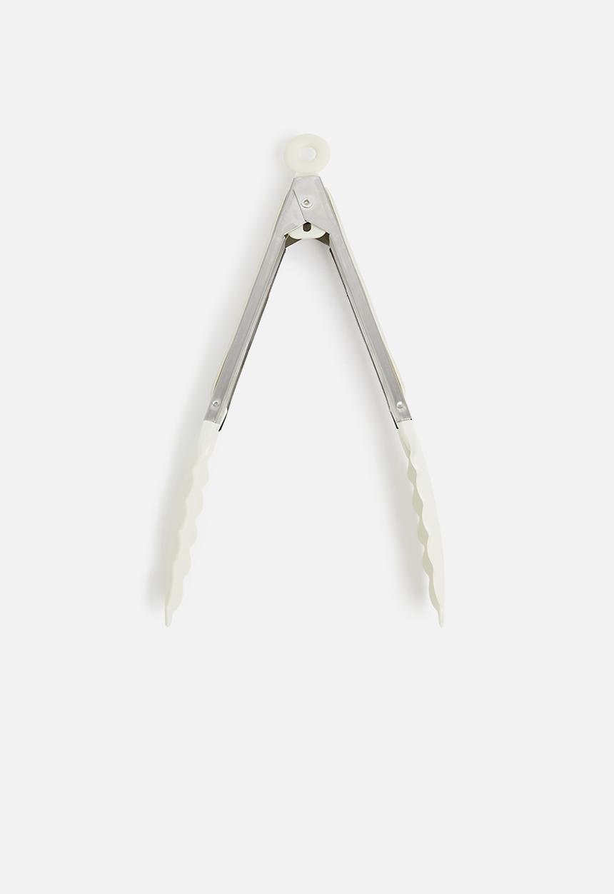 Excellent Houseware - Stainless steel tongs - cream