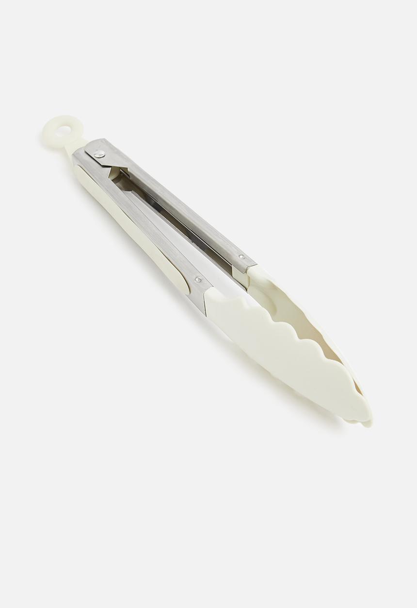 Excellent Houseware - Stainless steel tongs - cream