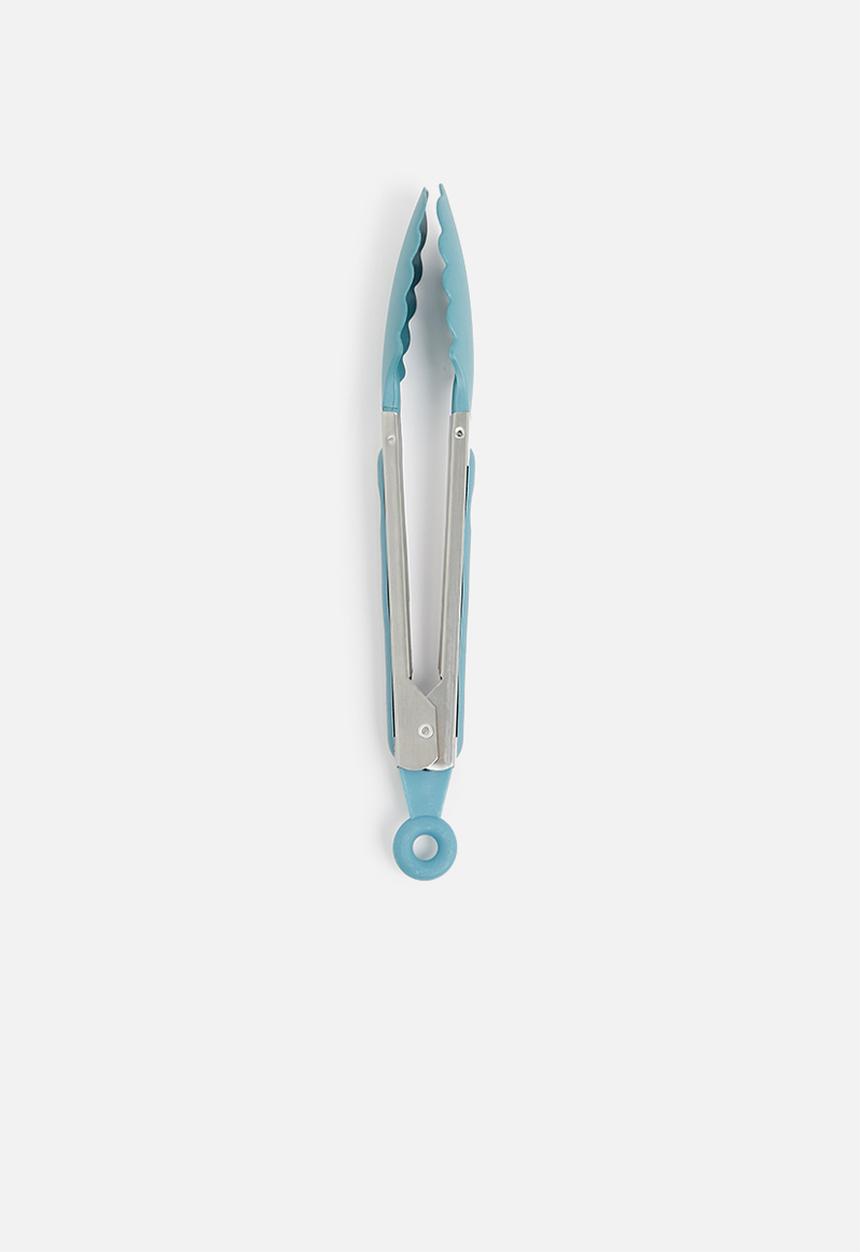 Excellent Houseware - Stainless steel tongs - blue