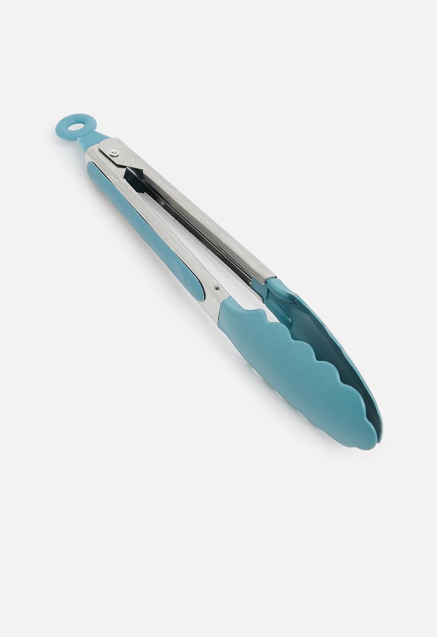 Excellent Houseware - Stainless steel tongs - blue