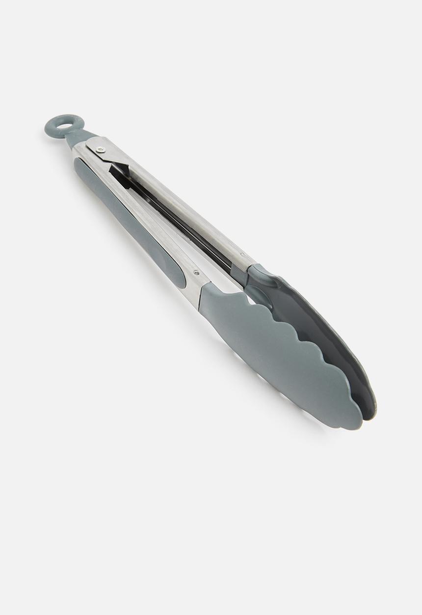 Excellent Houseware - Stainless steel tongs - antracite