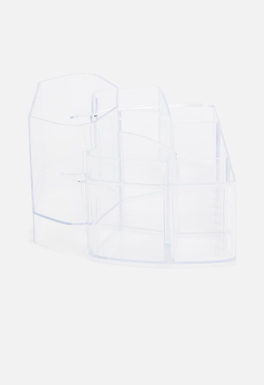 Sixth Floor - Tier makeup organiser - clear