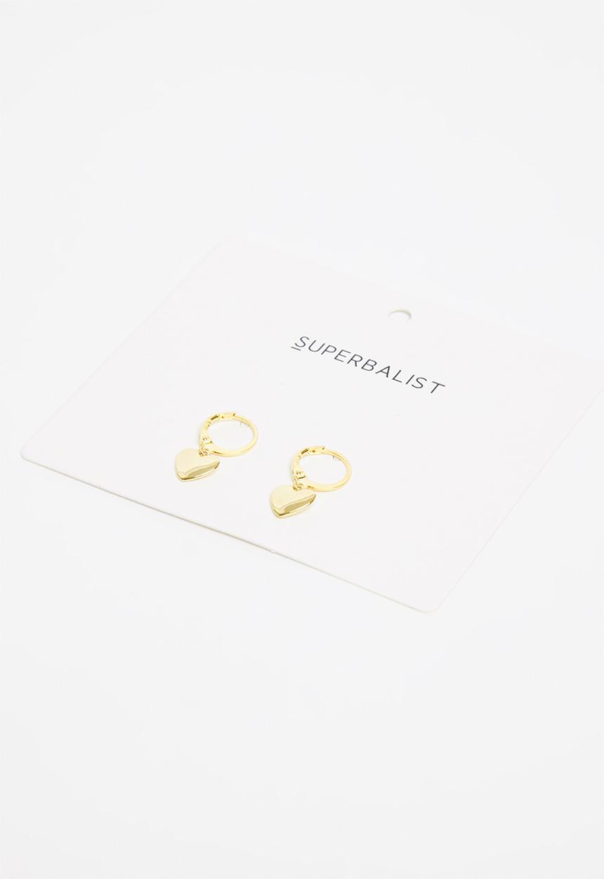 Superbalist - Heart shaped earrings -  gold