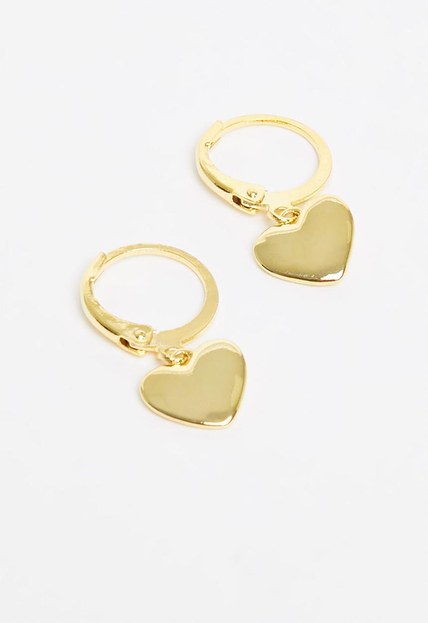 Superbalist - Heart shaped earrings -  gold
