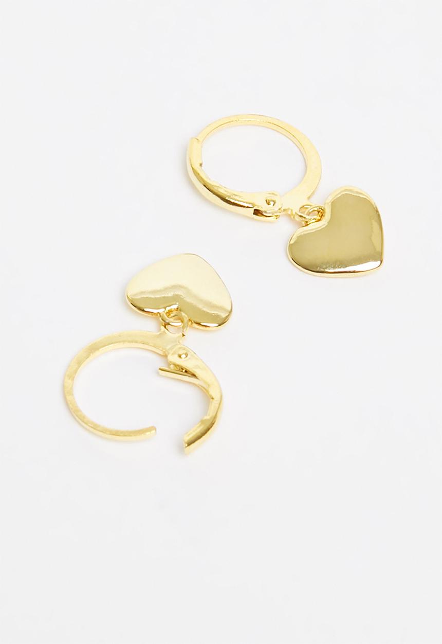 Superbalist - Heart shaped earrings -  gold