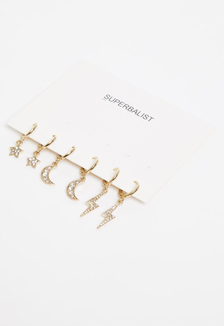 Superbalist - Lauren earring pack - gold