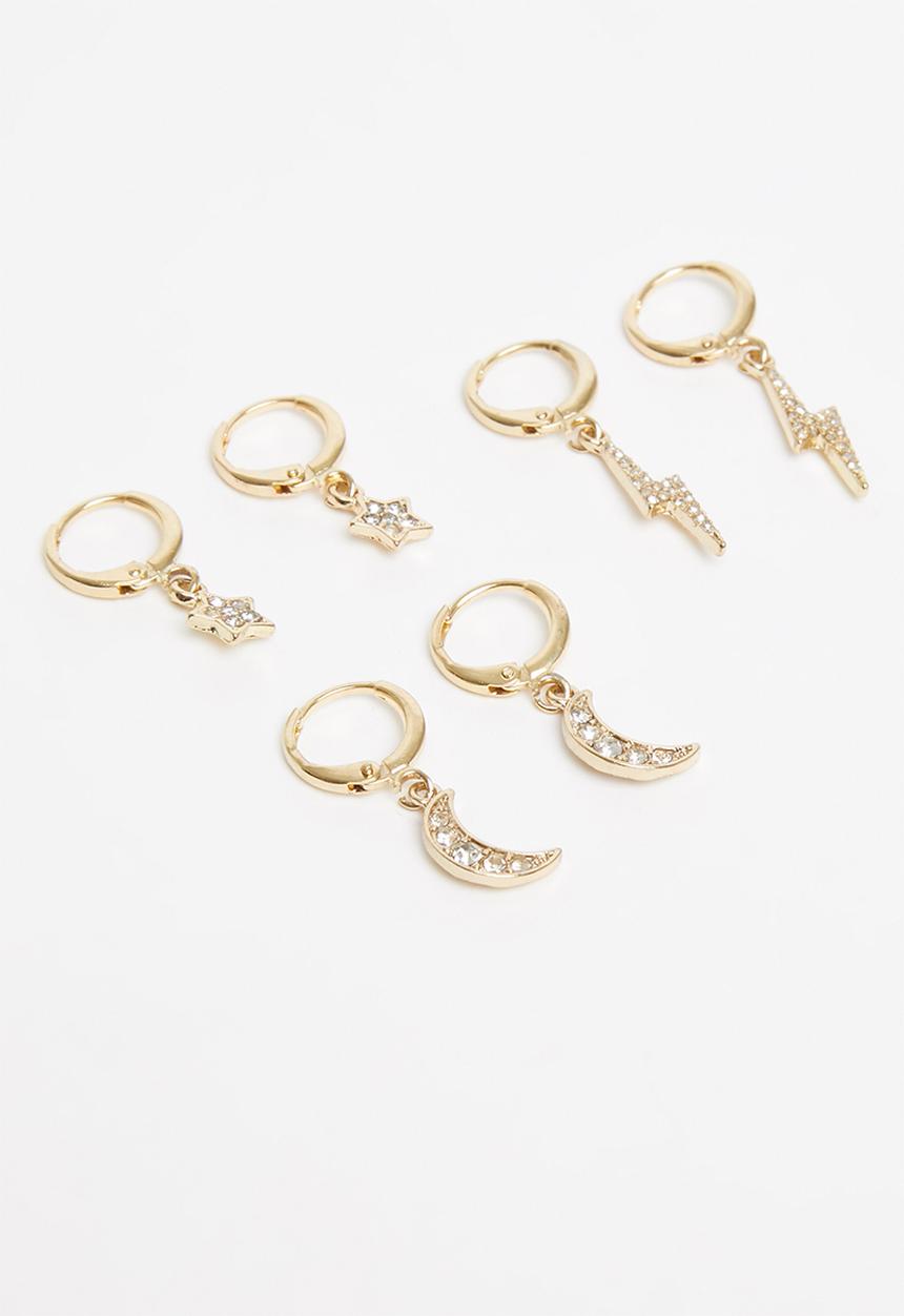 Superbalist - Lauren earring pack - gold