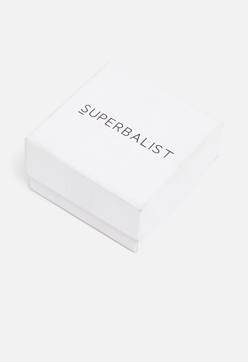 Superbalist - Sterling silver double hoop earrings - silver 