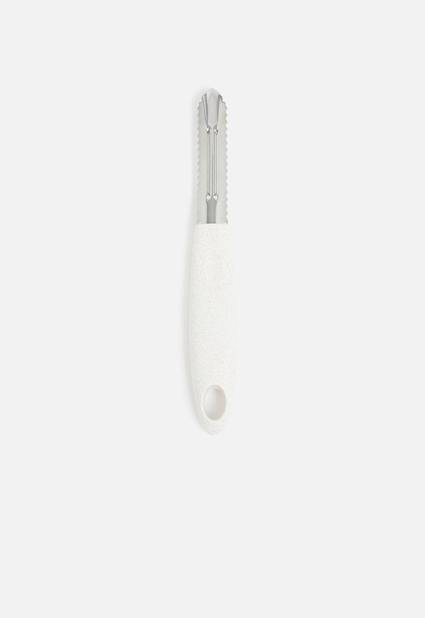 Excellent Houseware - Stainless steel peeler - white