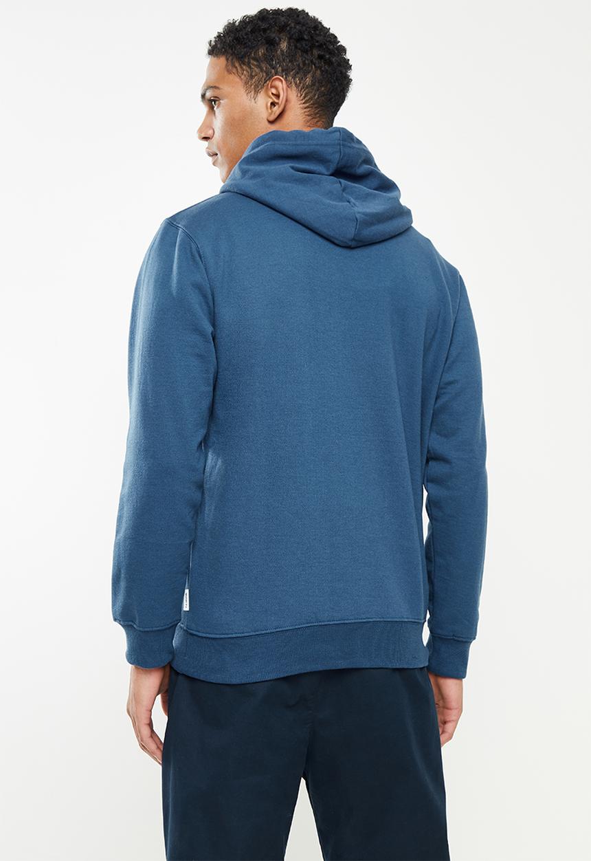 Ben Sherman - Target emb pullover hoody - blue