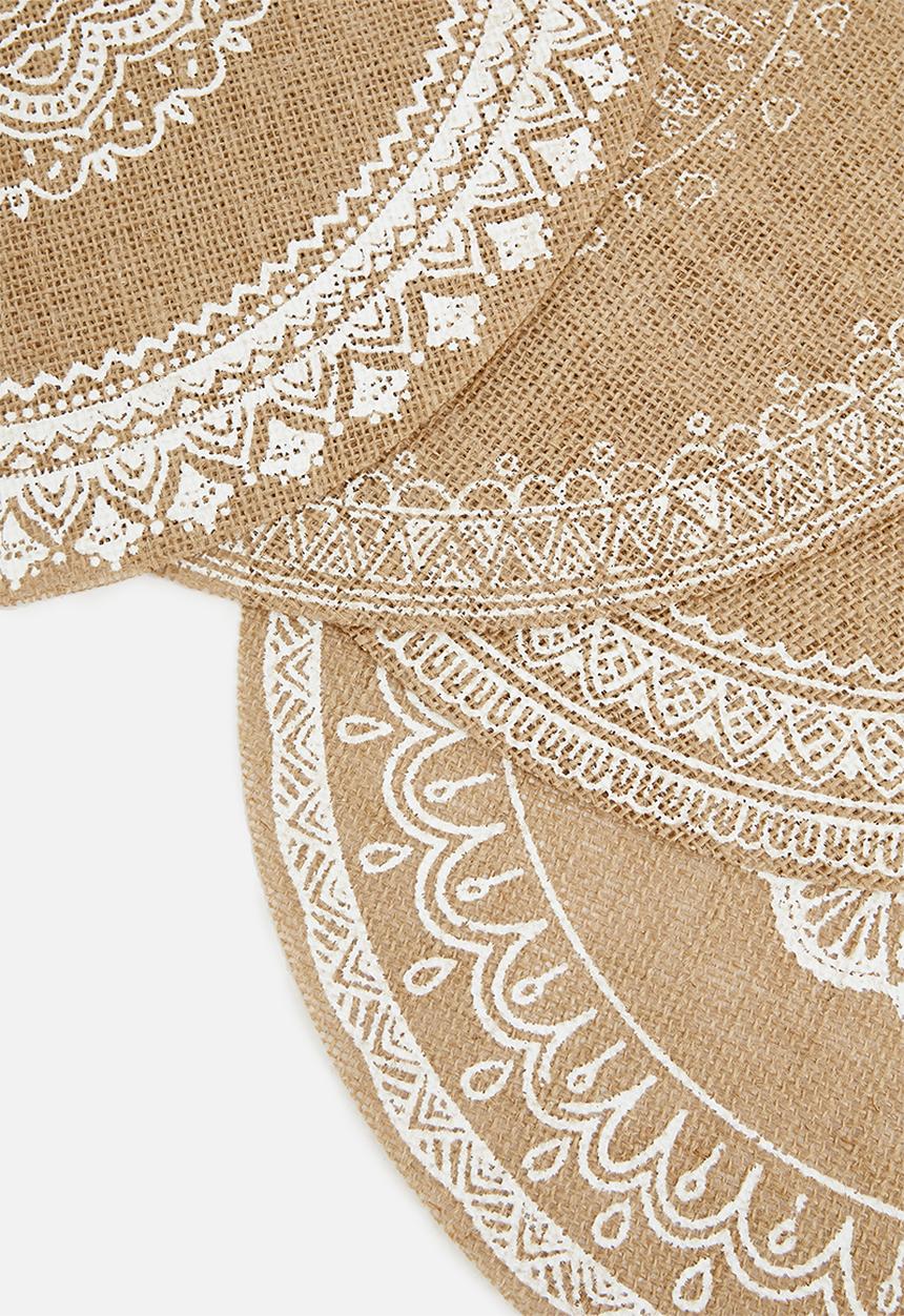 Excellent Houseware - Jute placemats - set of 4
