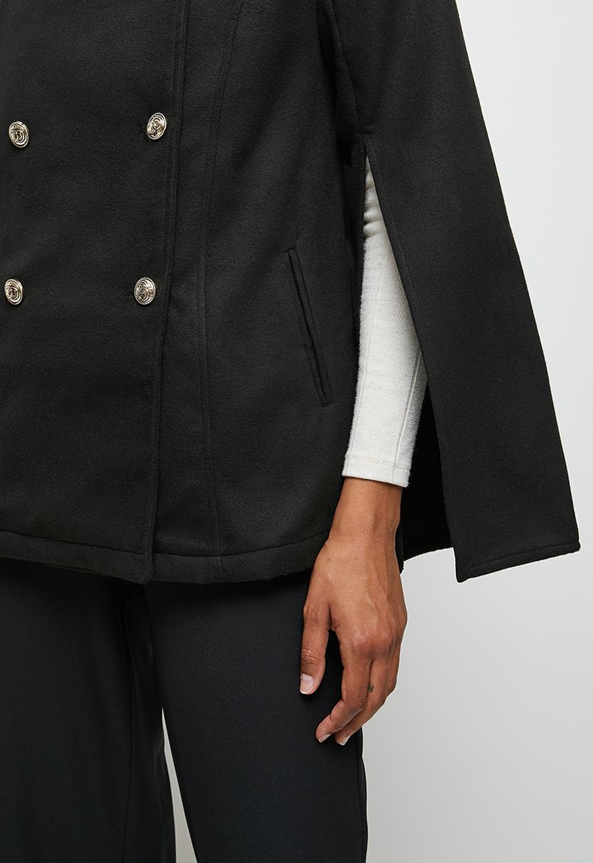edit - The Military Cape - black