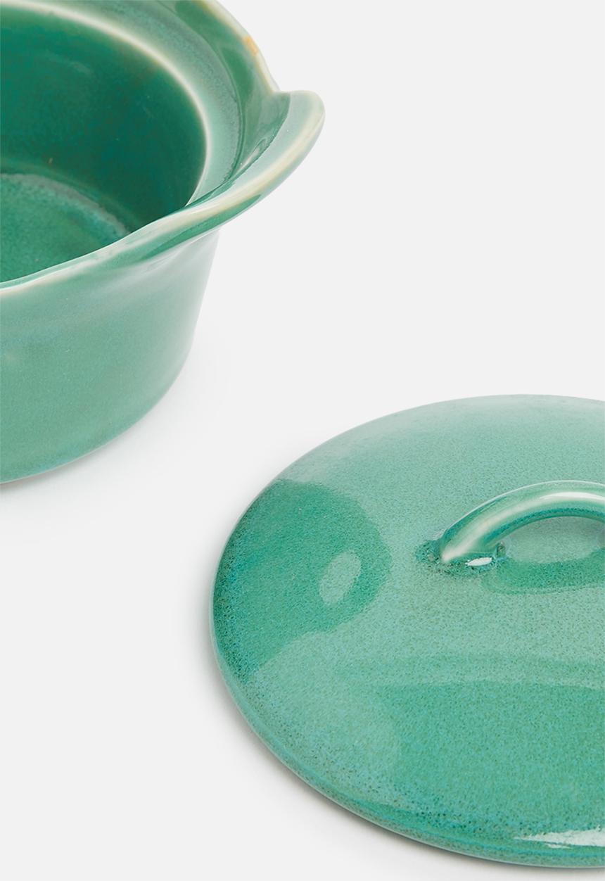 Excellent Houseware - Stoneware Ramekin- Sea Blue