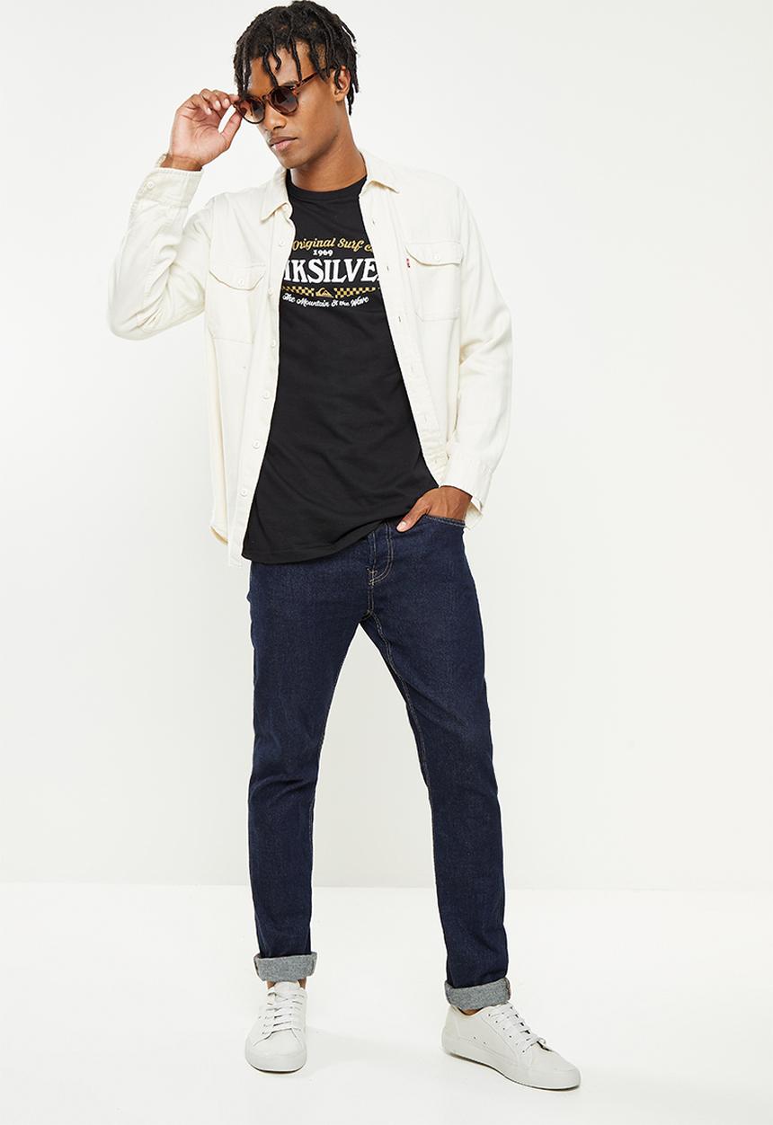Quiksilver - Check on it tee - black